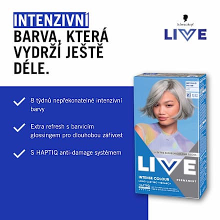 Intense Colour barva na vlasy U71 Metalická stříbrná Schwarzkopf LIVE
