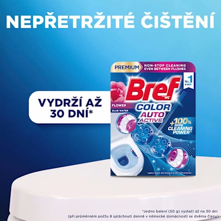 WC blok Color Auto Active Flower 4x50 g Bref