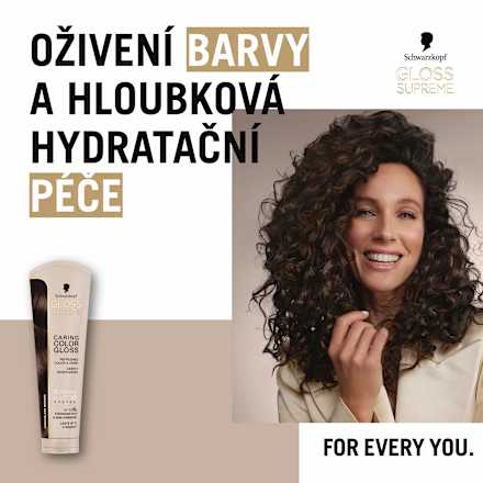 pečující barva na vlasy Color Gloss, čokoládově hnědá Schwarzkopf GLOSS SUPREME