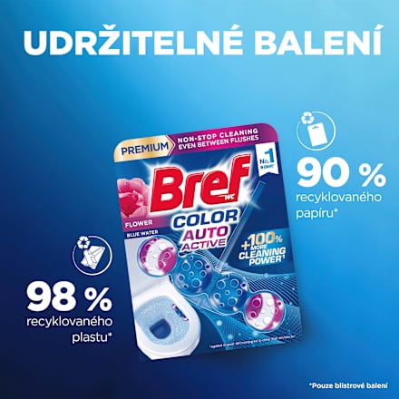 WC blok Color Auto Active Flower 4x50 g Bref