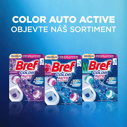 WC blok Color Auto Active Flower 4x50 g Bref