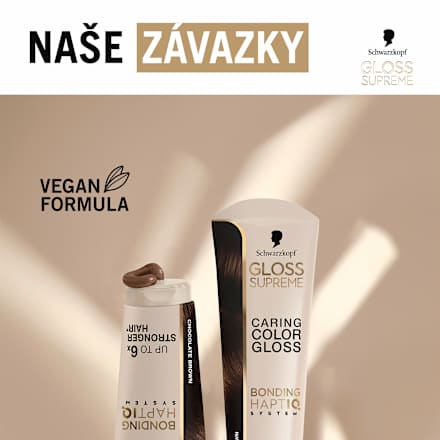 pečující barva na vlasy Color Gloss, čokoládově hnědá Schwarzkopf GLOSS SUPREME