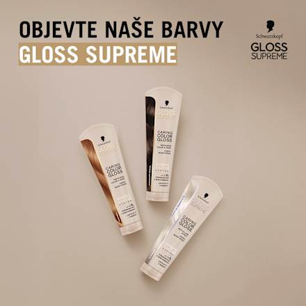 pečující barva na vlasy Color Gloss, čokoládově hnědá Schwarzkopf GLOSS SUPREME
