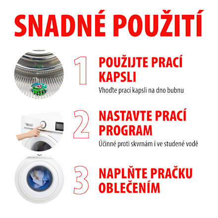 prací kapsle Color 4v1 Deep Clean Persil
