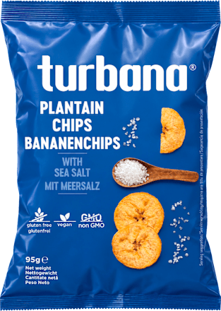 Chipsuri de plantan verde turbana
