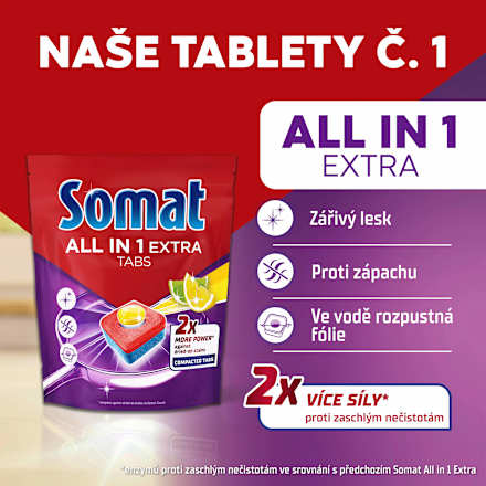 tablety do myčky ALL IN1 EXTRA Lemon Somat