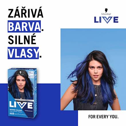 Live Intense Colour barva na vlasy U67 Metalická modrá Schwarzkopf LIVE