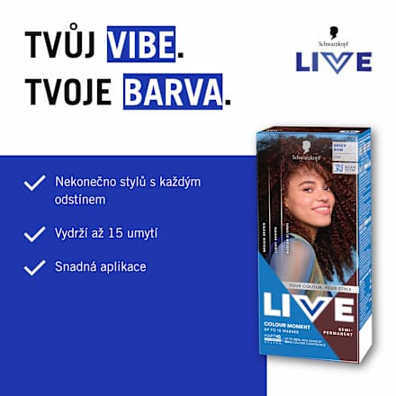 Colour Moment barva na vlasy 065 Rumově hnědá Schwarzkopf LIVE