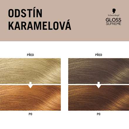 tónovací maska na vlasy Karamel Schwarzkopf GLOSS SUPREME