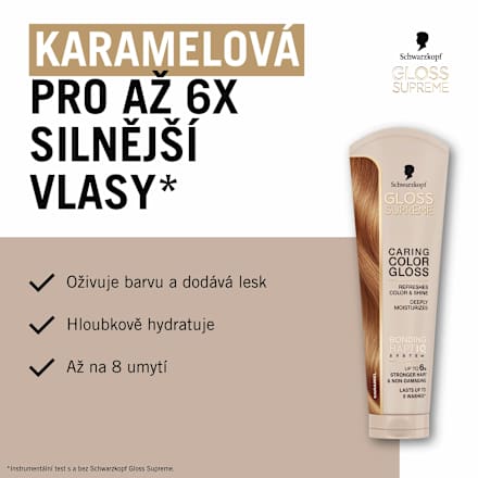 tónovací maska na vlasy Karamel Schwarzkopf GLOSS SUPREME