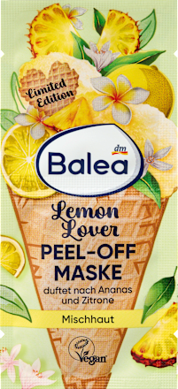 Mască pentru față peel-off Lemon Lover, 2x8ml Balea