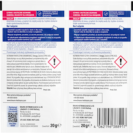 Odkamieniacz (2x20 g) Heitmann