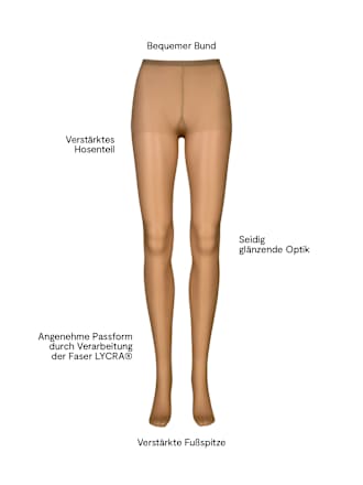 Strumpfhose Seidenfein bronze Gr. 38/40, 15 DEN nur die