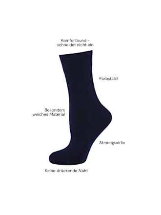 Komfort-Socken Bambus blau Gr. 39-42 nur die