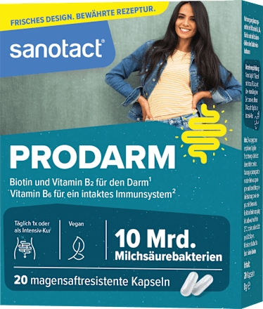 ProDarm + Milchsäurekulturen Kapseln 20 St. sanotact