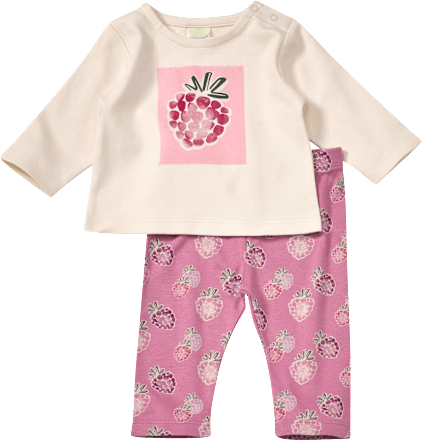 Set mit Langarmshirt & Leggings mit Brombeer-Motiv, lila, Gr. 56 ALANA