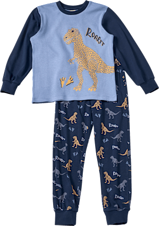Schlafanzug mit Glow-in-the-Dark Dino-Motiv, blau, Gr. 110/116
 ALANA