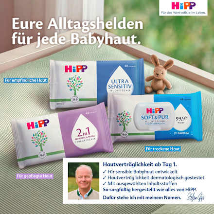 Feuchttücher Soft & Pur (3x48 St) HiPP Babysanft