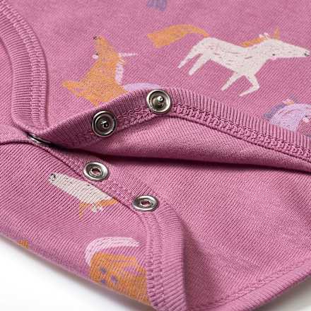 Body Langarm mit Einhorn-Muster, rosa, Gr. 98/104
 ALANA