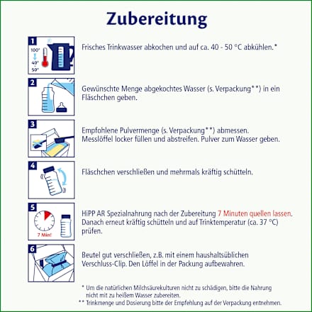 Spezialnahrung Anti-Reflux von Geburt an HiPP
