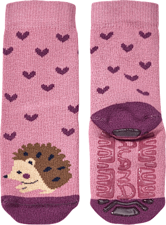 Stoppersocken mit Igel-Motiv, rosa, Gr. 19/20
 ALANA