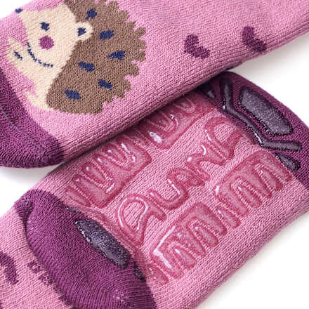 Stoppersocken mit Igel-Motiv, rosa, Gr. 19/20
 ALANA