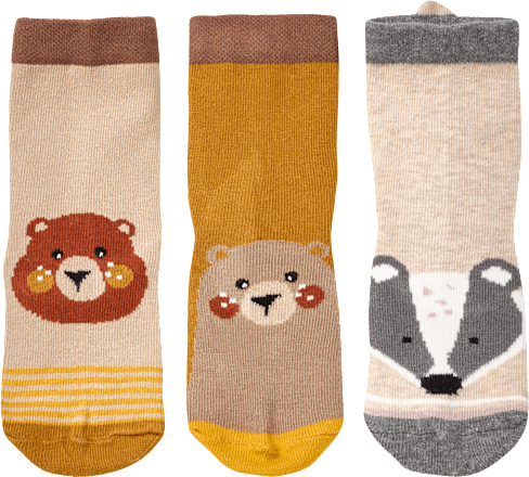 Socken mit Tier-Muster, braun, Gr. 23/26
 ALANA