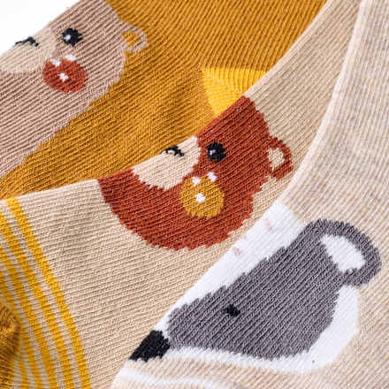 Socken mit Tier-Muster, braun, Gr. 23/26
 ALANA