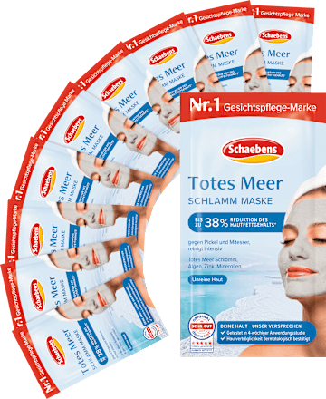 Gesichtsmasken Totes Meer (10St.x15 ml) Schaebens