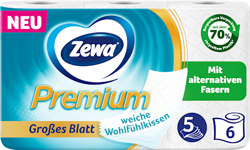 Toilettenpapier Premium 5-lagig (6x110 Blatt) Zewa