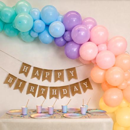 Ballongirlande DIY, Pastellfarben DECORAMI