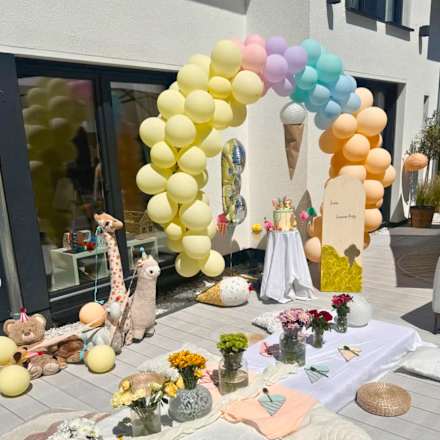 Ballongirlande DIY, Pastellfarben DECORAMI