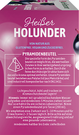 Früchtetee, Heißer Holunder mit Aronia (12 Beutel) Bad Heilbrunner