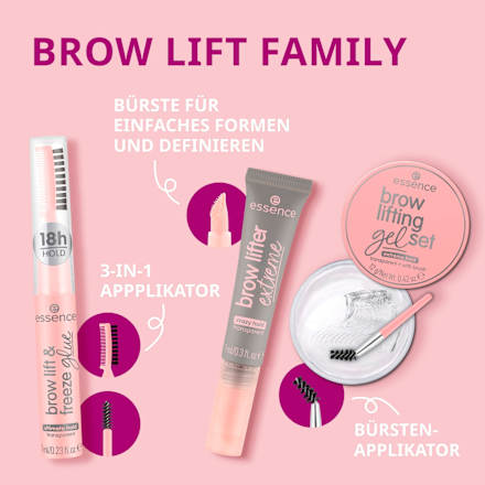 Augenbrauengel Brow Lifter Extreme 01 Transparent Glue essence