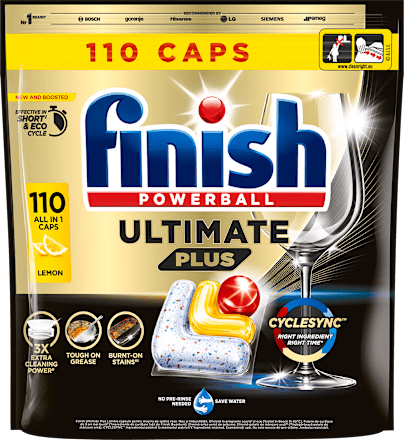 Таблетки за съдомиялна машина Ultimate Plus Finish
