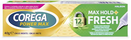 Krema za za pričvršćivanje zubne proteze Max Hold+Fresh COREGA