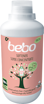 Омекотител Sensitive, 0+м, 50 пранета bebo
