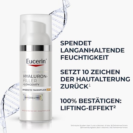 Eucerin Hyaluron-Filler+Longevity Epigenetic Tagescreme LSF30 Eucerin
