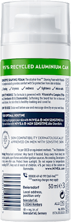 Spumă de ras Sensitive NIVEA MEN