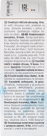 Chusteczki odświeżające o zapachu cytryny ebelin