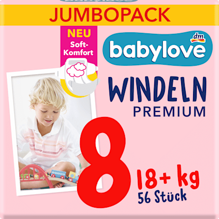Windeln Premium Gr.8 (18+ kg) Jumbopack babylove