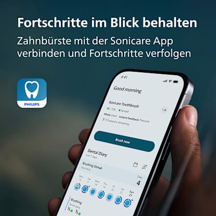 Schallzahnbürste Diamond Clean 8000 schwarz Philips Sonicare