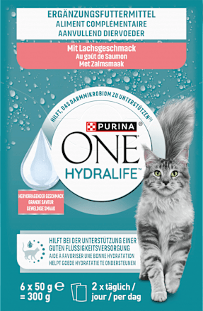 Nassfutter Katze mit Lachs, Hydralife Multipack (6x50 g) PURINA ONE