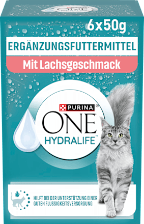 Nassfutter Katze mit Lachs, Hydralife Multipack (6x50 g) PURINA ONE