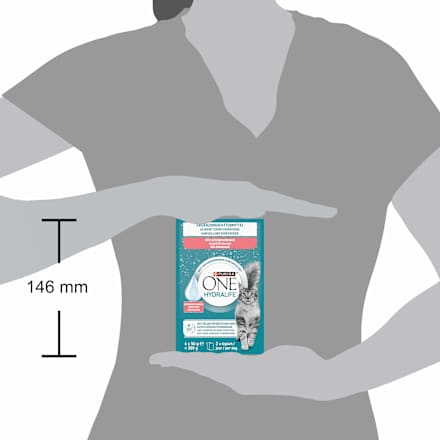 Nassfutter Katze mit Lachs, Hydralife Multipack (6x50 g) PURINA ONE