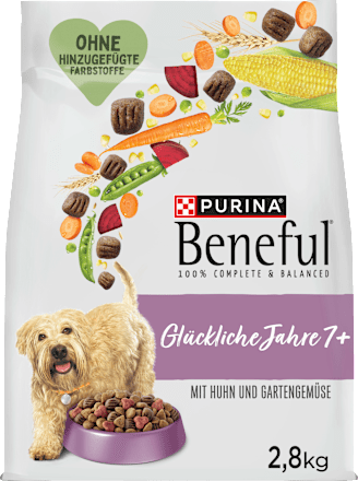 Trockenfutter Hund  mit Huhn & Gartengemüse, glückliche Jahre, Senior 7+ Purina Beneful