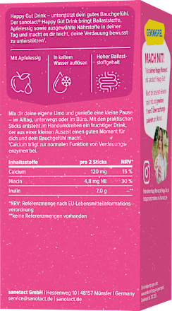 Happy Gut Drink Sticks 10 St sanotact