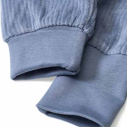 Set mit Sweatshirt mit Hunde-Muster & Velours-Hose, blau, Gr. 62 ALANA