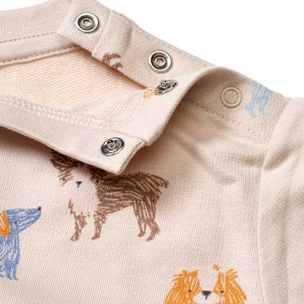 Set mit Sweatshirt mit Hunde-Muster & Velours-Hose, blau, Gr. 62 ALANA