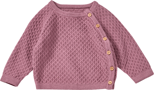 Wickelpullover mit Struktur, beere, Gr. 56 ALANA